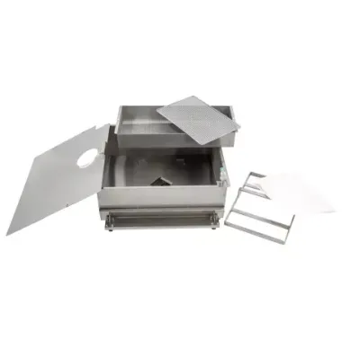 Friteuse électrique avec relevage automatique et filtration 4x12 l - Casselin