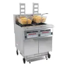 Friteuse électrique avec relevage automatique et filtration 2x22 l 17+17kw - Casselin
