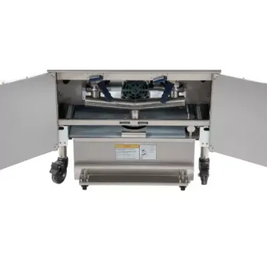 Friteuse électrique avec relevage automatique et filtration 2x22 l 17+17kw - Casselin
