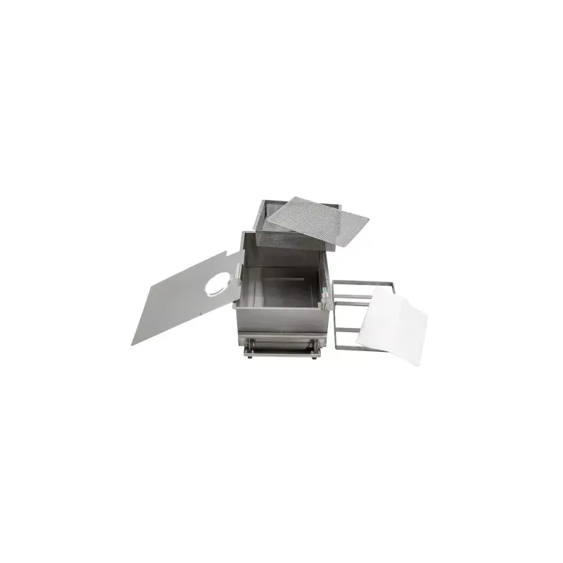 Friteuse électrique avec relevage automatique et filtration 12+22 L 8,5+17kW