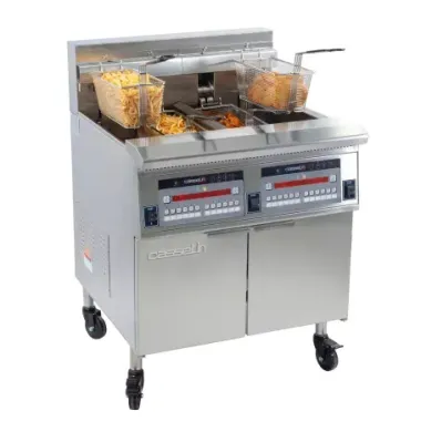 Friteuse électrique avec filtration 2 x 22 litres 17+17kW - Casselin