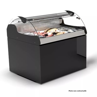 Meuble noir XL pour vitrine à poissons - 3 bacs - Sayl