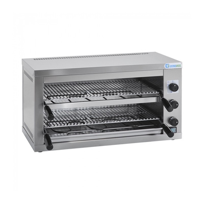 Salamandre 54 x 30 cm double grille amovible - Tecnoinox