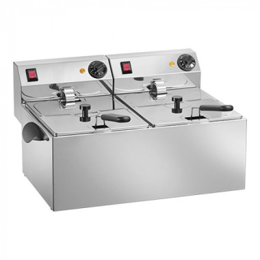Friteuse 6 litres + 6 litres - Titanium