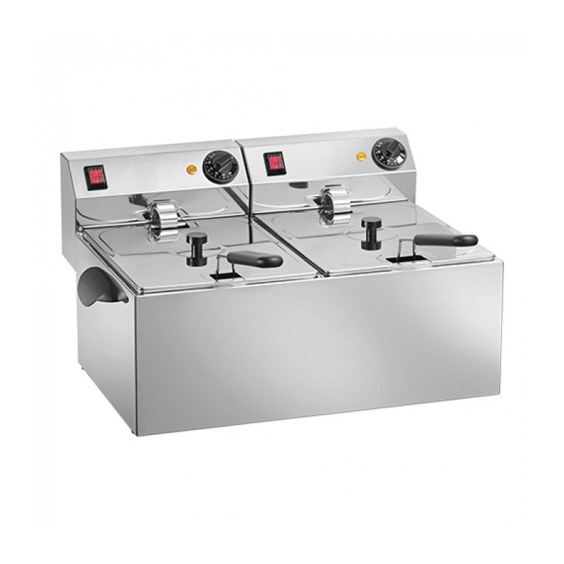 Friteuse 6 litres + 6 litres - Titanium