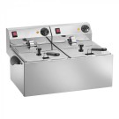 Friteuse 6 litres + 6 litres - Titanium
