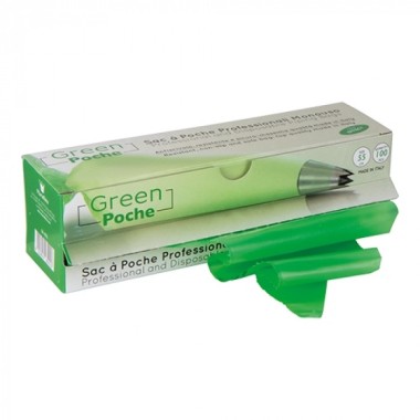 Poche pâtissière 55 cm verte à usage unique - Martellato