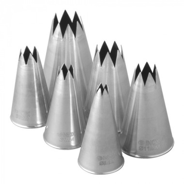 Douille inox - 6 pièces - Diam 5 à 15 mm lame dentée - Emga