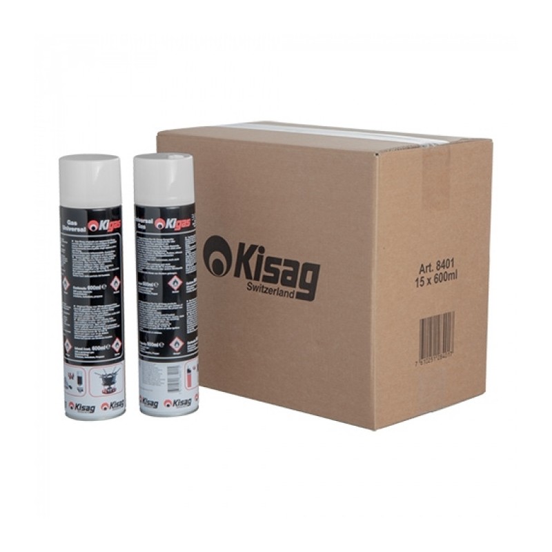 Cartouche de gaz 15 x 600 ml - Kisag