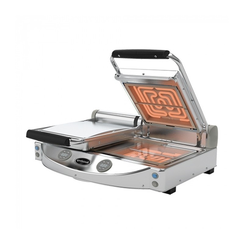 Grill panini double lisse - Vitrocéranique - SpidoCook