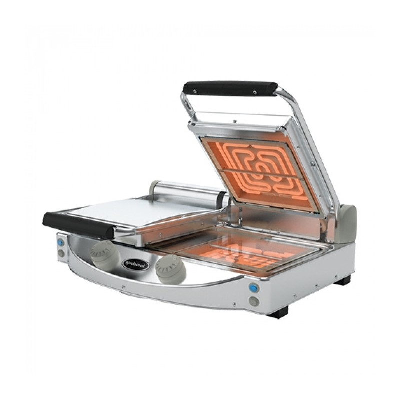 Grill panini double lisse manuel - Vitrocéranique - SpidoCook