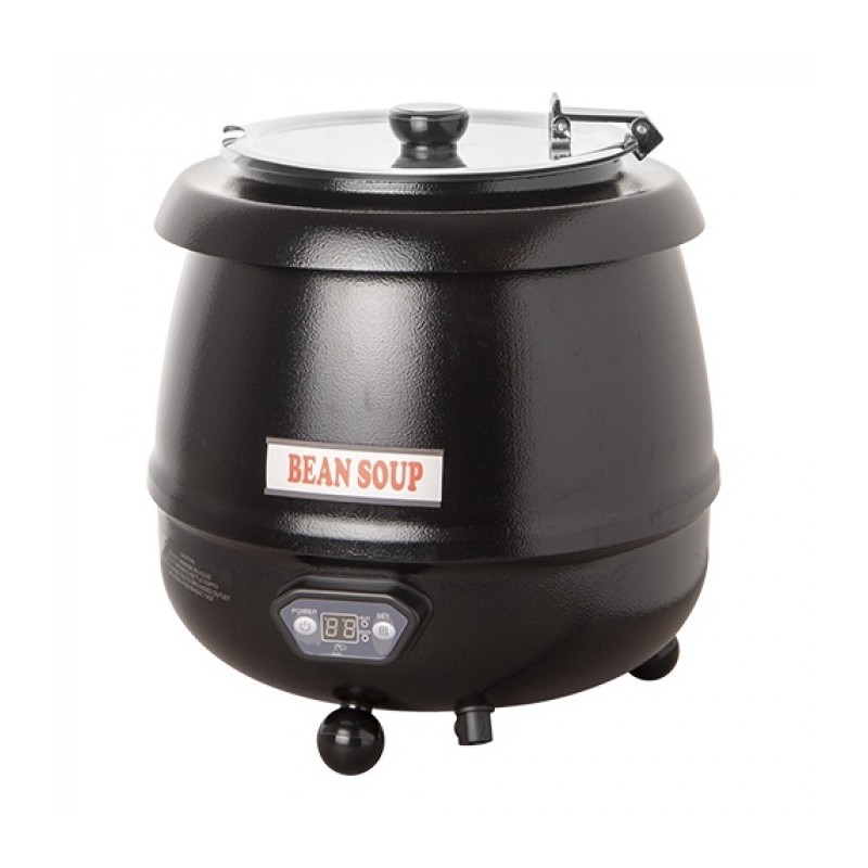 Chauffe-soupe 10 litres noir - Bistro -  ref: 537112