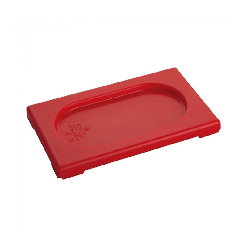 Couvercle gastronorme rouge GN1/9 - Caterchef -  ref: 853888