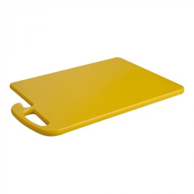 Planche découper jaune coins ronds avec poignée 45x30cm - Caterchef -  ref: 882096