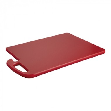Planche découper rouge coins ronds avec poignée 45x30cm - Caterchef -  ref: 882092