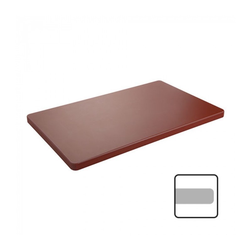 Planche découper brun coins ronds 50x30cm - Caterchef -  ref: 882551