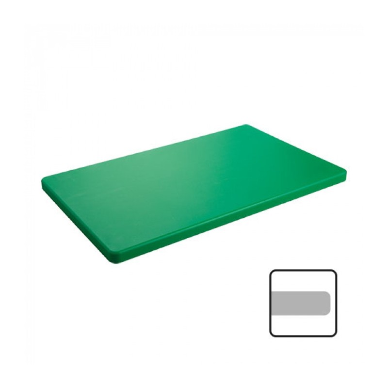 Planche découper vert coins ronds 50x30cm - Caterchef -  ref: 882451