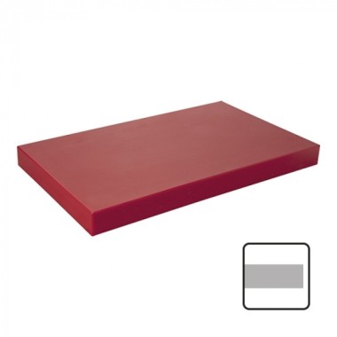 Planche à découper rouge sans rainure 60 x 33cm - Caterchef -  ref: 882291