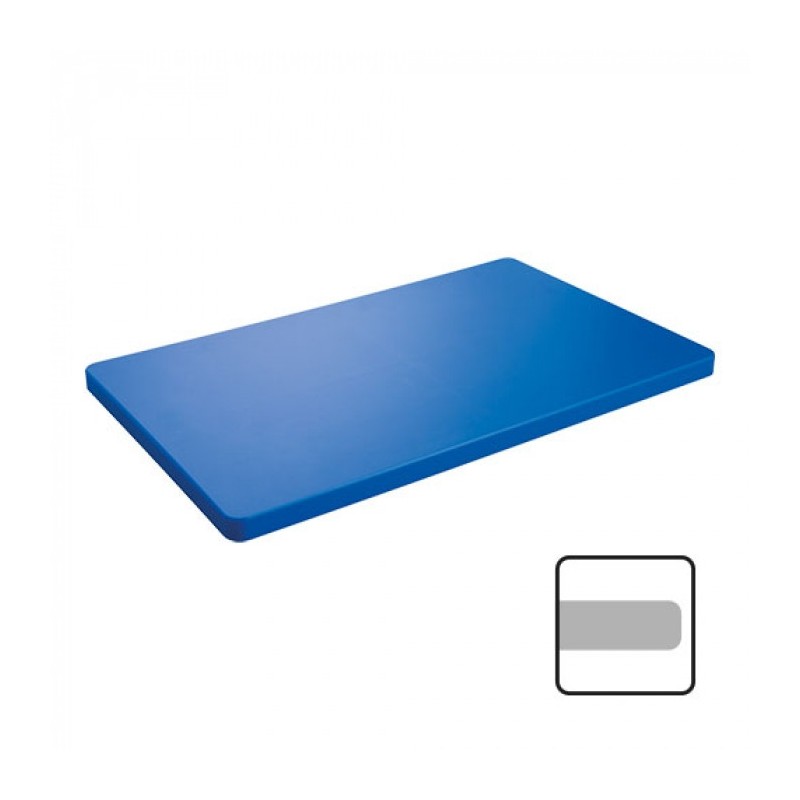 Planche à découper bleue sans rainure 60 x 35cm - Caterchef -  ref: 882361