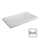 Planche à découper blanche avec rainure 60 x 35cm - Caterchef -  ref: 882013