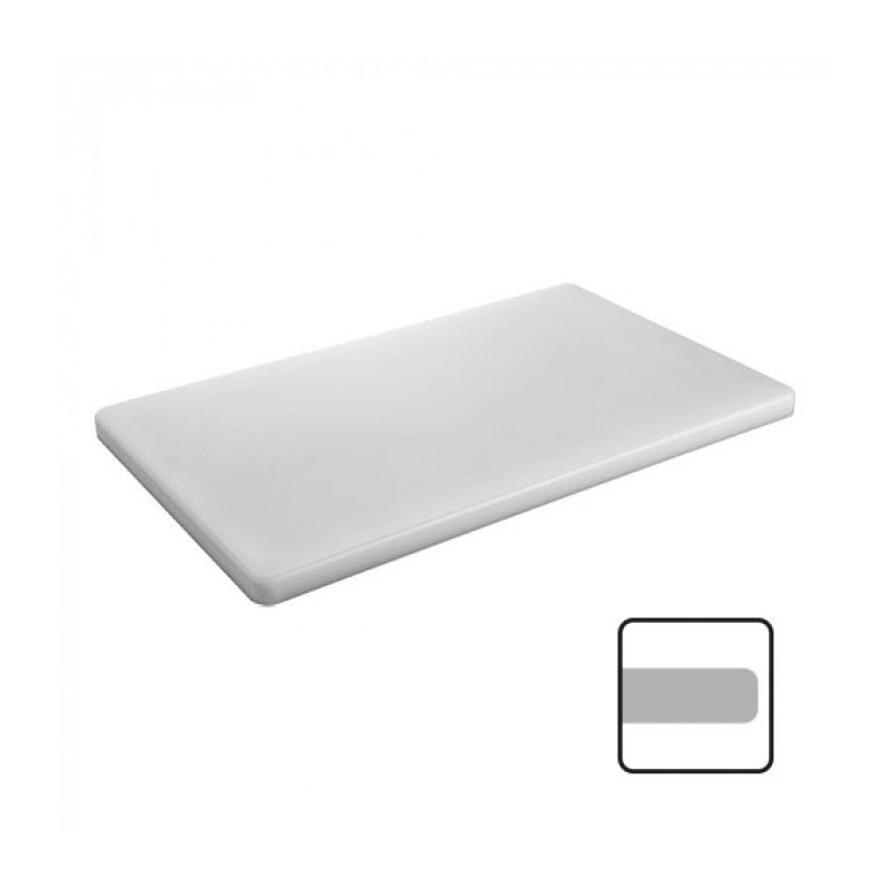 Planche à découper blanche sans rainure 60 x 35cm - Caterchef -  ref: 882003