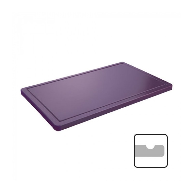 Planche à découper violette avec rainure GN1/1 - Caterchef -  ref: 882772