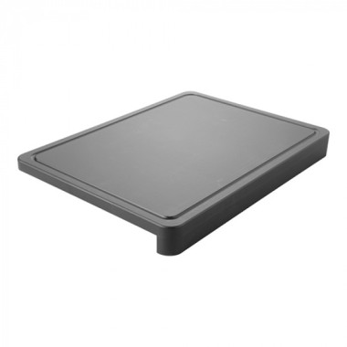 Planche à découper noire avec bord d'arrêt 50x37cm - Caterchef -  ref: 882611