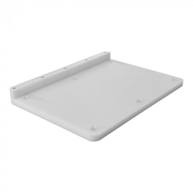 Planche à découper blanche avec bord d'arrêt 50x37cm - Caterchef -  ref: 882610