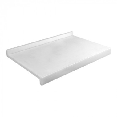 Planche à découper blanche avec bord d'arrêt 60x40cm - Caterchef -  ref: 882630