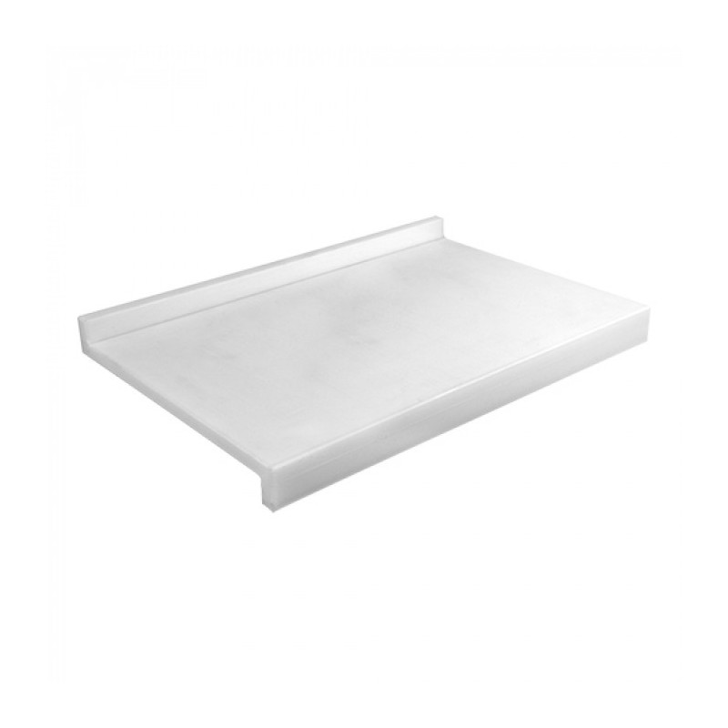 Planche à découper blanche avec bord d'arrêt 60x40cm - Caterchef -  ref: 882630