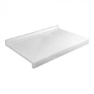Planche à découper blanche avec bord d'arrêt 60x40cm - Caterchef -  ref: 882630