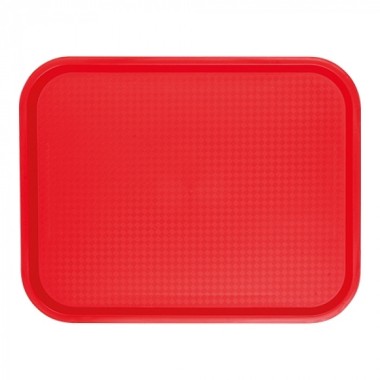 Plateau rectangulaire rouge 35 x 27cm - Caterchef -  ref: 430152
