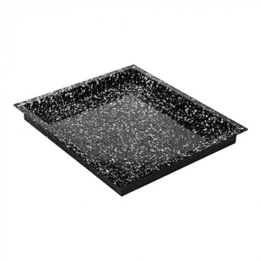 Plateau de four noir tacheté 40 x 36cm H 4cm - Caterchef -  ref: 316821