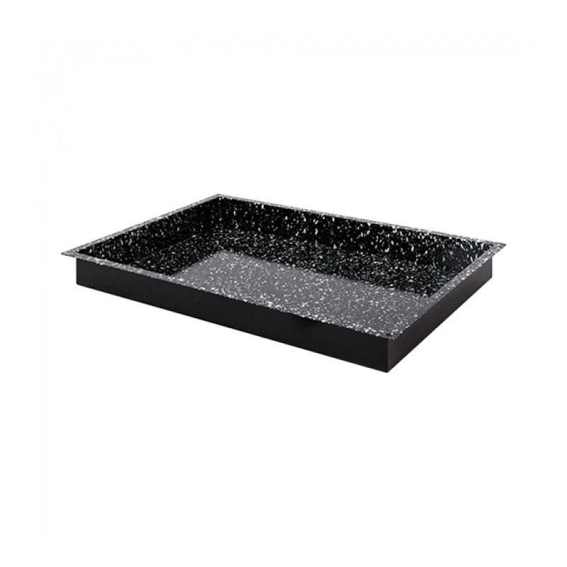 Plateau de four noir tacheté 60 x 40cm H 6cm - Caterchef -  ref: 316812