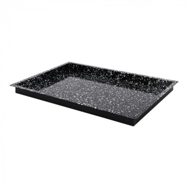 Plateau de four noir tacheté 60x40cm H 4cm - Caterchef -  ref: 316811