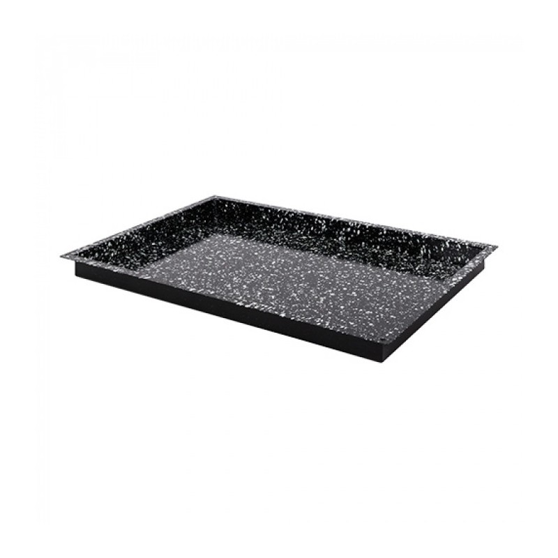Plateau de four noir tacheté 60x40cm H 4cm - Caterchef -  ref: 316811