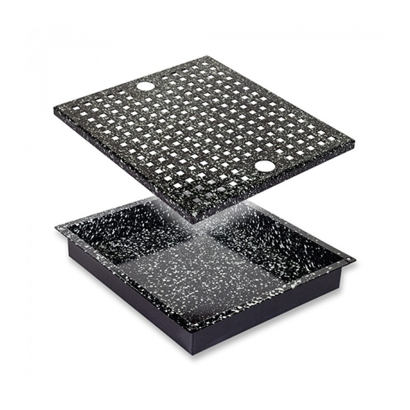 Plateau de four avec grill perforé H 4cm - Caterchef -  ref: 316820
