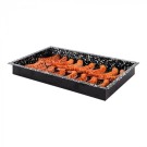 Plateau de four noir tacheté GN 1/1 H 6cm - Caterchef -  ref: 316805