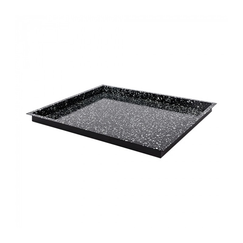 Plateau de four noir tacheté GN 2/1 H 4cm - Caterchef -  ref: 316807