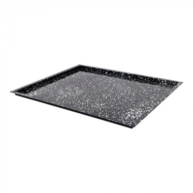Plateau de four noir tacheté GN 2/1 H 2cm - Caterchef -  ref: 316806