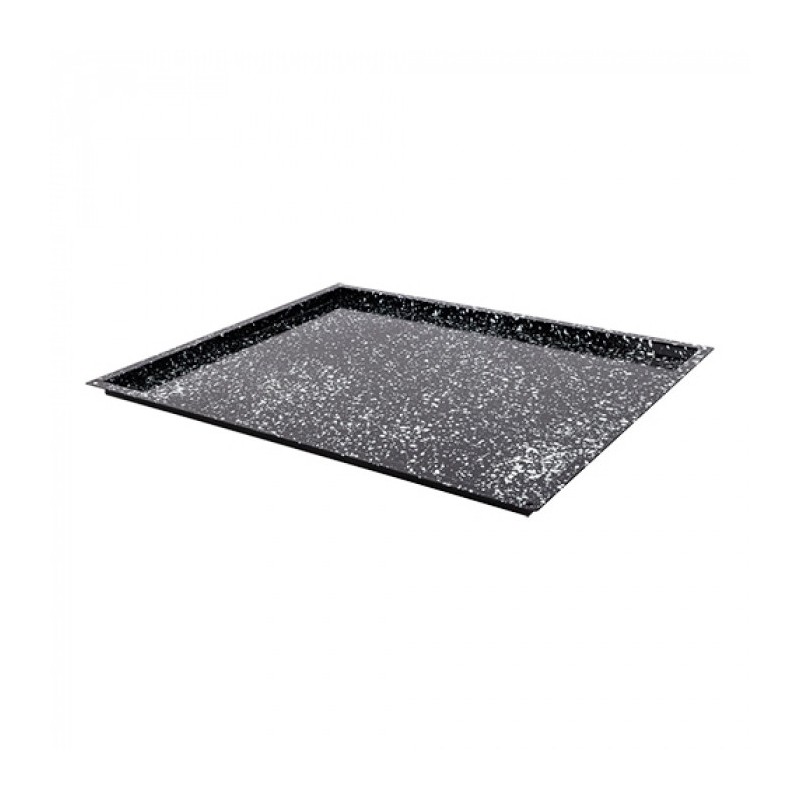 Plateau de four noir tacheté GN 2/1 H 2cm - Caterchef -  ref: 316806