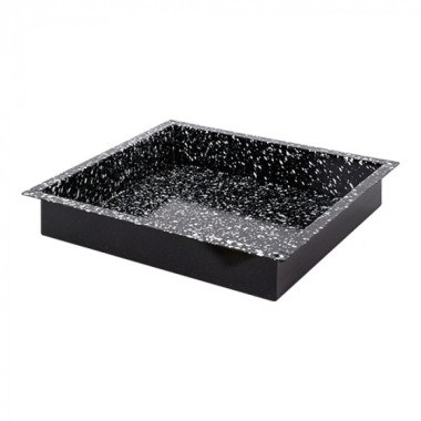 Plateau de four noir tacheté GN 2/3 H 2cm - Caterchef -  ref: 316802