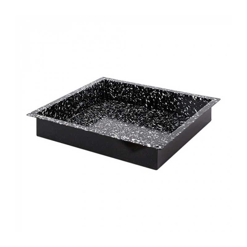 Plateau de four noir tacheté GN 2/3 H 2cm - Caterchef -  ref: 316802
