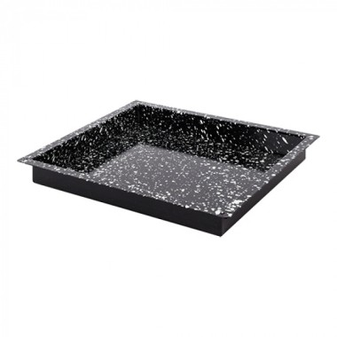 Plateau de four noir tacheté GN 2/3 H 4cm - Caterchef -  ref: 316801