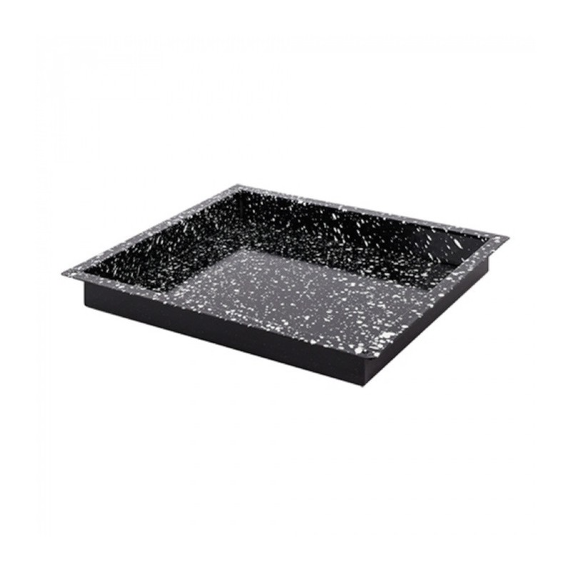 Plateau de four noir tacheté GN 2/3 H 4cm - Caterchef -  ref: 316801