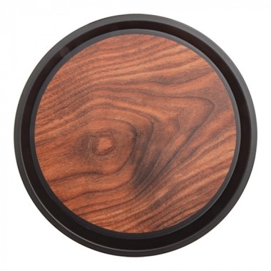 Plateau antidérapant rond effet bois diam 30cm - Caterchef -  ref: 430530