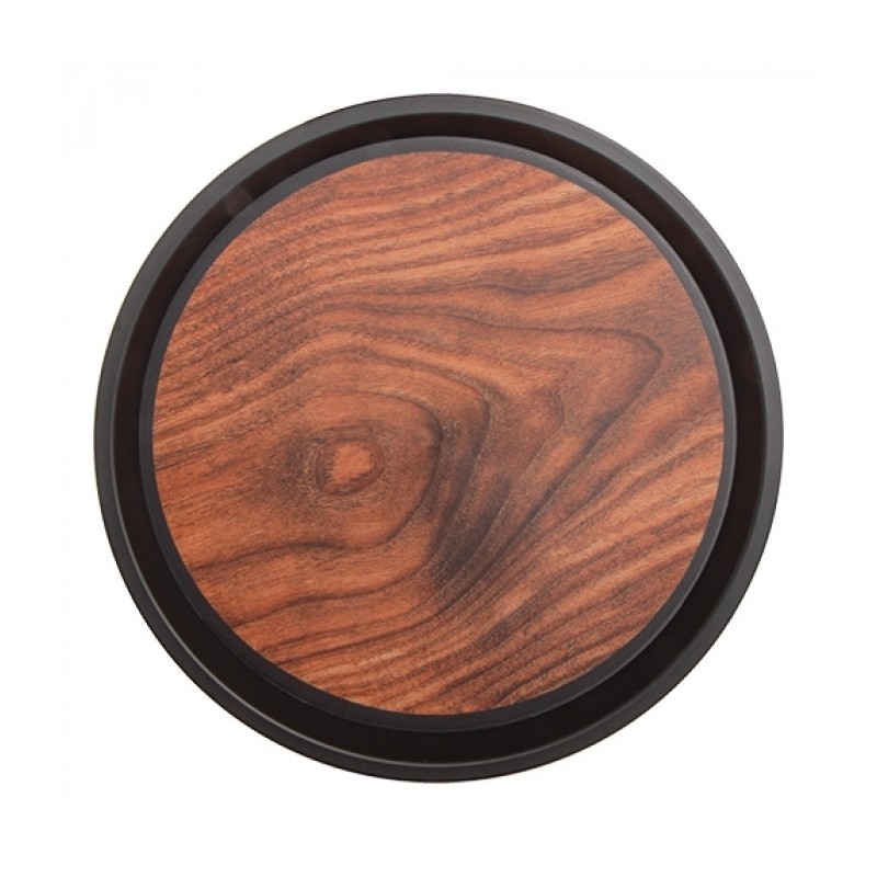 Plateau antidérapant rond effet bois diam 30cm - Caterchef -  ref: 430530