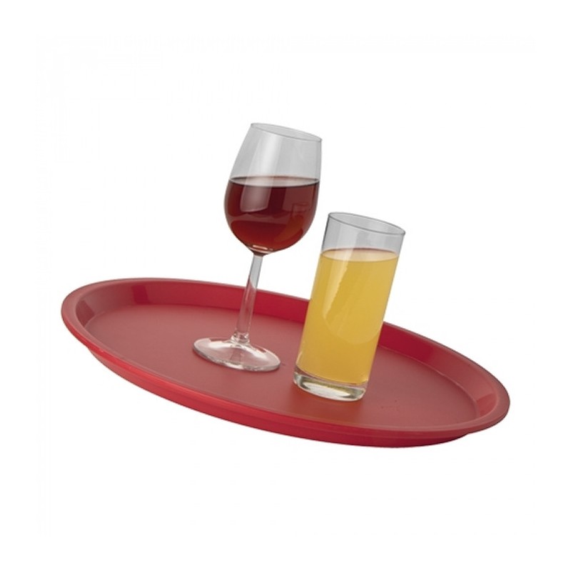 Plateau antidérapant rond rouge diam 36cm - Caterchef -  ref: 430436
