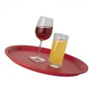 Plateau antidérapant rond rouge diam 36cm - Caterchef -  ref: 430436
