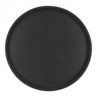 Plateau antidérapant rond noir diam 40cm - Caterchef -  ref: 430040